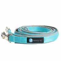 AnnyX Führleine verstellbar Bolt FUN grau-eisblau Classic