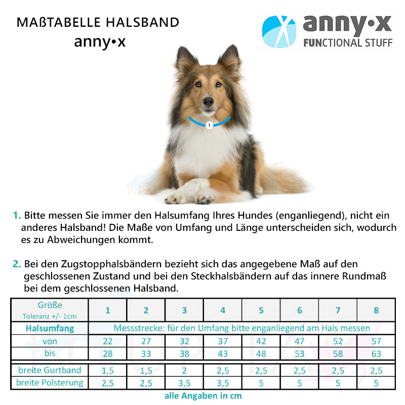 AnnyX Steck Halsband Fun braun bernstein 2