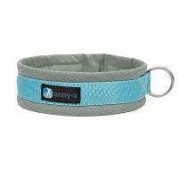 AnnyX Steck Halsband Fun grau eisblau 6