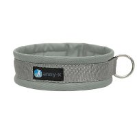 AnnyX Steck Halsband Fun grau silber 6