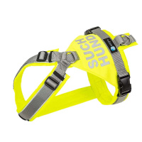 AnnyX Brustgeschirr Protect Suchhund leuchtgelb grau XL