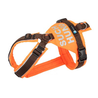 AnnyX Brustgeschirr Protect Suchhund leuchtorange braun S