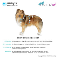 Annyx Mantelgeschirr Protect neongelb grau 34 - XS