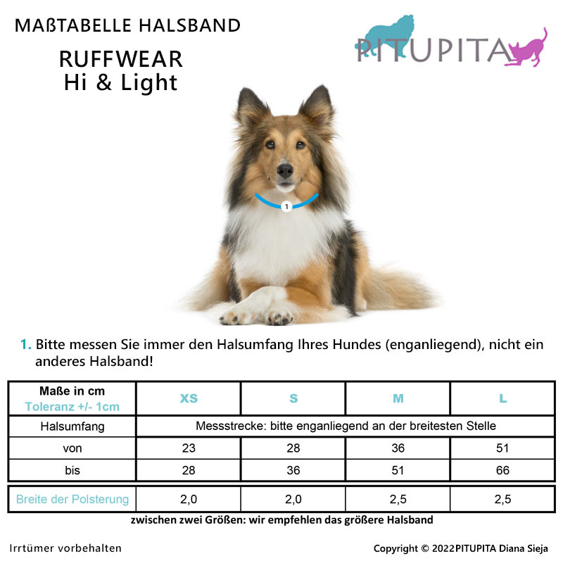 Ruffwear Halsband Hi & Light Gesamtübersicht