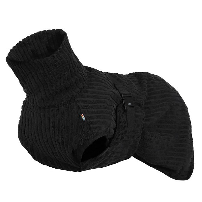 Rukka Pets AALTO Bademantel aus BIO-Baumwolle für Hunde schwarz M