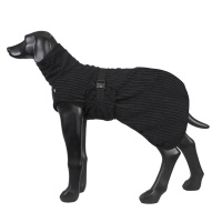 Rukka Pets AALTO Bademantel aus BIO-Baumwolle für Hunde schwarz L