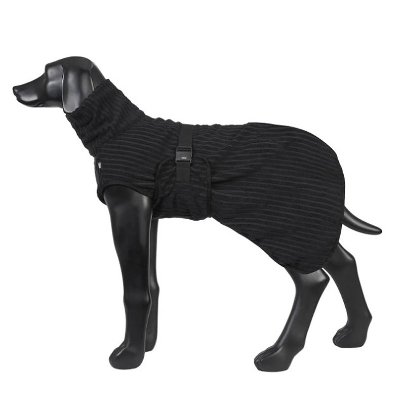 Rukka Pets AALTO Bademantel aus BIO-Baumwolle für Hunde schwarz XXL