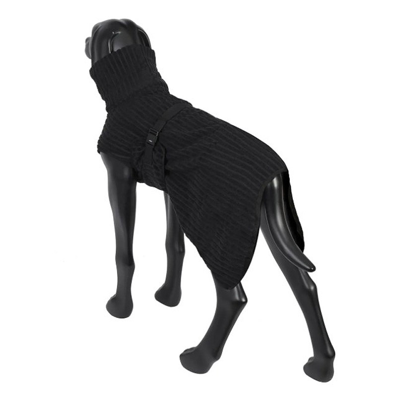 Rukka Pets AALTO Bademantel aus BIO-Baumwolle für Hunde schwarz XXL