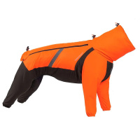 Non-stop Dogwear FJORD Overall Regenmantel mit Beinen orange-schwarz 70