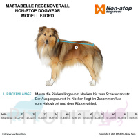 Non-stop Dogwear FJORD Overall Regenmantel mit Beinen orange-schwarz 70