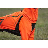 Non-stop Dogwear FJORD Overall Regenmantel mit Beinen orange-schwarz 70