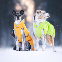 Pomppa Toppa Wintermantel mit Geschirröffnung Rust 25