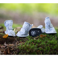 RUKKA Pets Schuhe Sommerschuhe LIGHT PATH  hellgrau 4er Pack 6 | 73 mm