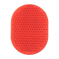 IBANEZ Doppelseitiger Gummistriegel für sanfte & effektive Fellpflege rot