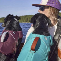 Hurtta Schwimmweste life savior eco Eggplant violett L | 20-30kg