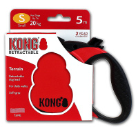 KONG Hundeleine Rollleine Automatikleine TERRAIN 5m rot M - bis 30 kg