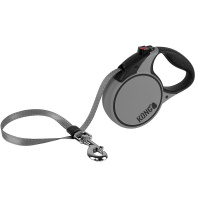 KONG Hundeleine Rollleine Automatikleine TERRAIN 5m grau S - bis 20 kg