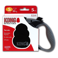 KONG Hundeleine Rollleine Automatikleine TERRAIN 5m schwarz M - bis 30 kg