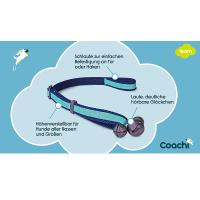 COACHI Toilet Training Bells – Stubenreinheit für Hunde und Welpe Navy Light Blue