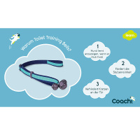COACHI Toilet Training Bells – Stubenreinheit für Hunde und Welpe Navy Light Blue