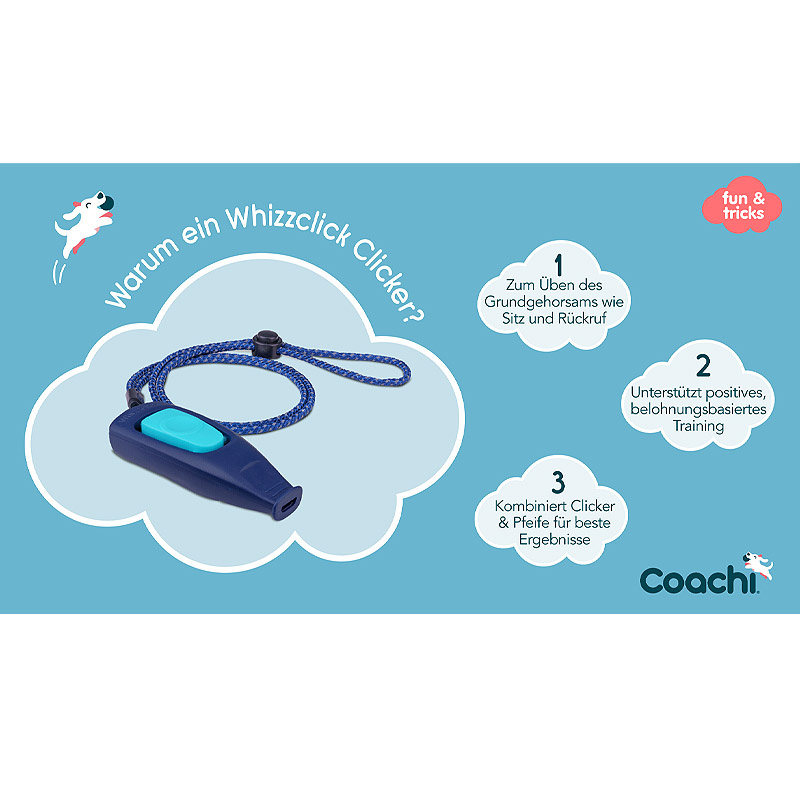 COACHI Whizzclick 2 in 1 Clicker und Pfeife