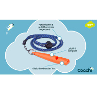 COACHI Trainingspfeife Allround Hundepfeife Coral