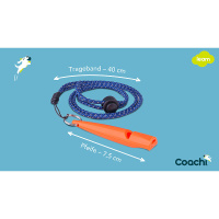 COACHI Trainingspfeife Allround Hundepfeife Coral