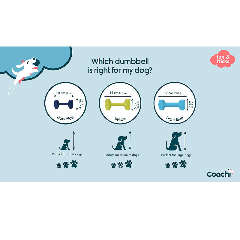 COACHI Training Hantel Dumbbell für Hunde