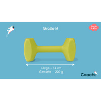COACHI Training Hantel Dumbbell für Hunde M - Lime