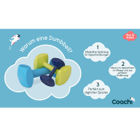 COACHI Training Hantel Dumbbell für Hunde L - Light Blue
