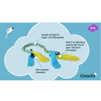 COACHI Tuggi Tug Zerrspielzeug für Hunde Navy-Lime-Lightblue