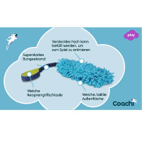 COACHI Tuggi HIDE Zerrspielzeug für Hunde Navy-Lime-Lightblue