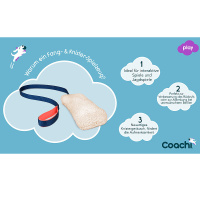 COACHI Chase & Crinkle das ultimative Jagdspielzeug für Hunde Navy-Coral-Faux
