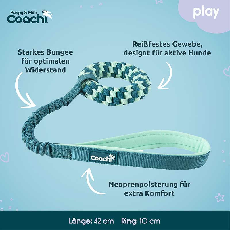 COACHI Puppy Mini Tuggi HELIX Bungee-Zerrspielzeug für Welpen