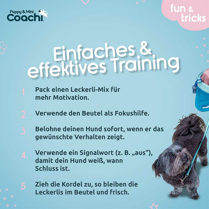 COACHI Puppy Mini Treat Pouch Leckerlie Tasche Beutel
