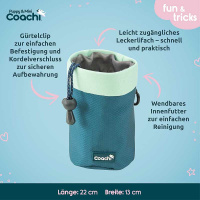 COACHI Puppy Mini Treat Pouch Leckerlie Tasche Beutel Teal-mint