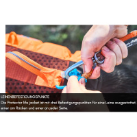 Non-stop dogwear Hundeschwimmweste Protector schwarz orange Gr. 3