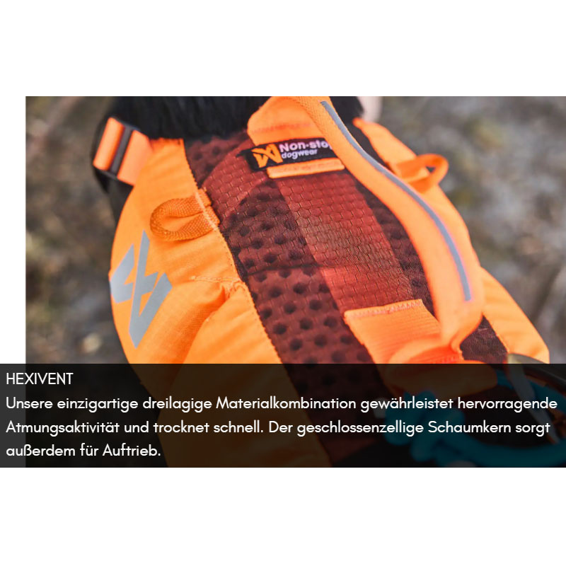Non-stop dogwear Hundeschwimmweste Protector petrol teal Gr. 7