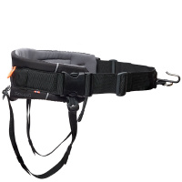 Non-stop dogwear Trekking belt Wandern Gurt Bauchgurt 2.0 schwarz-grau M  85-138 cm