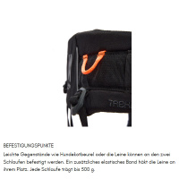 Non-stop dogwear Trekking belt Wandern Gurt Bauchgurt 2.0 schwarz-grau L  85-165 cm