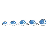 Flexi Hundeleine NEW CLASSIC Gurt blau M-5m