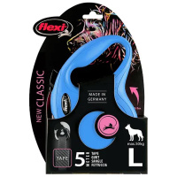 Flexi Hundeleine NEW CLASSIC Gurt blau L-5m