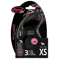 Flexi Hundeleine NEW CLASSIC Gurt schwarz XS-3m