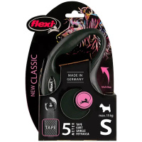 Flexi Hundeleine NEW CLASSIC Gurt schwarz S-5m