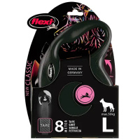 Flexi Hundeleine NEW CLASSIC Gurt schwarz L-8m