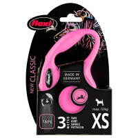 Flexi Hundeleine NEW CLASSIC Gurt pink XS-3m