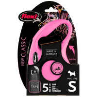 Flexi Hundeleine NEW CLASSIC Gurt pink S-5m