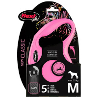 Flexi Hundeleine NEW CLASSIC Gurt pink M-5m