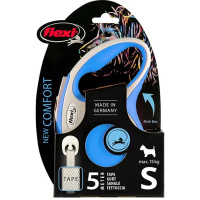 Flexi Hundeleine NEW COMFORT Gurt blau S-5m