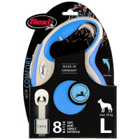 Flexi Hundeleine NEW COMFORT Gurt blau L-8m